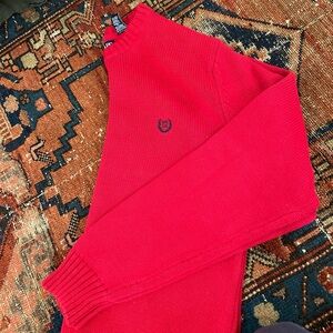 Vintage Classic Red Men's Cotton Chaps’ Sweater